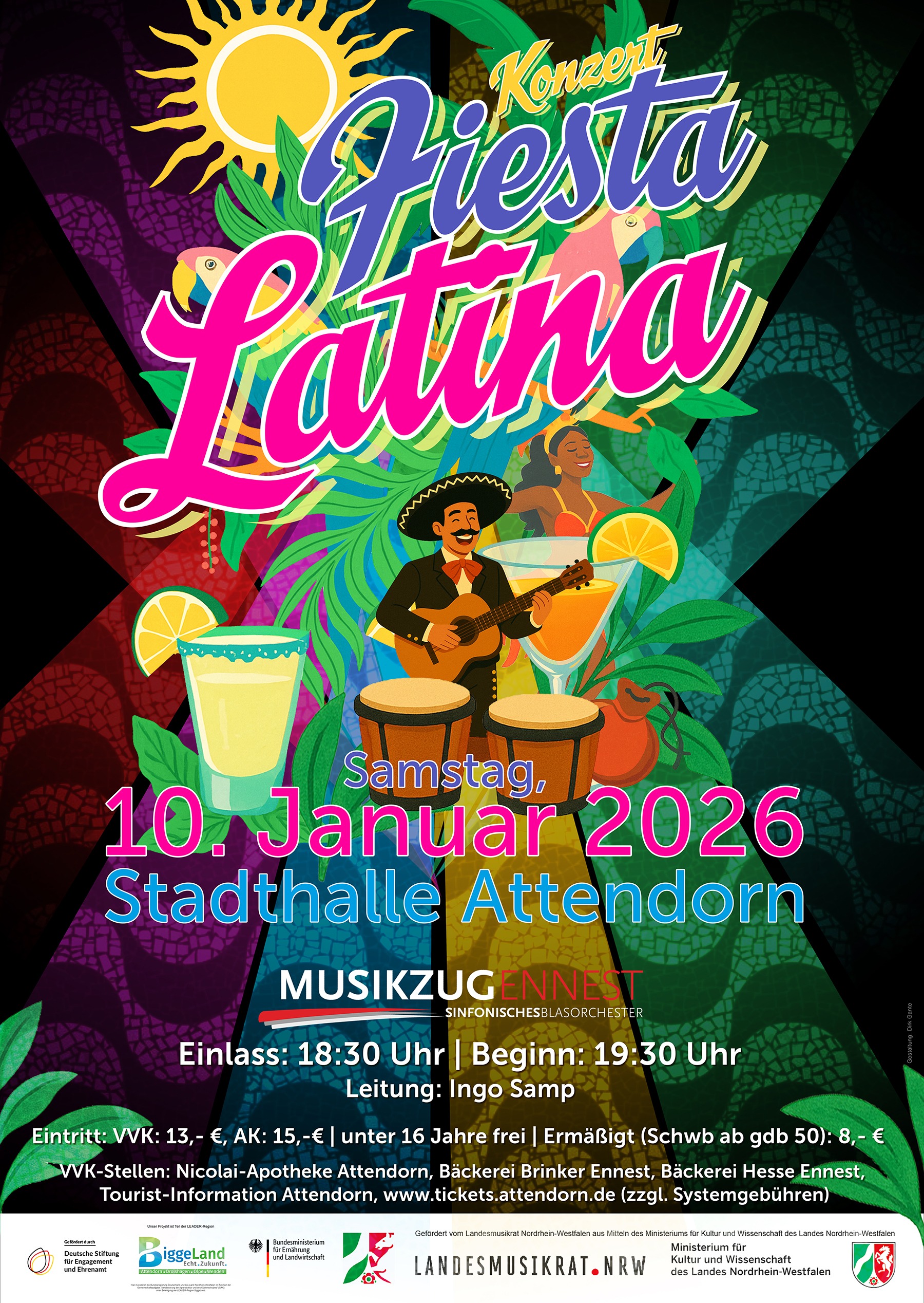 Fiesta-Latina - KOmzert 2026 - Musikzug Ennest
